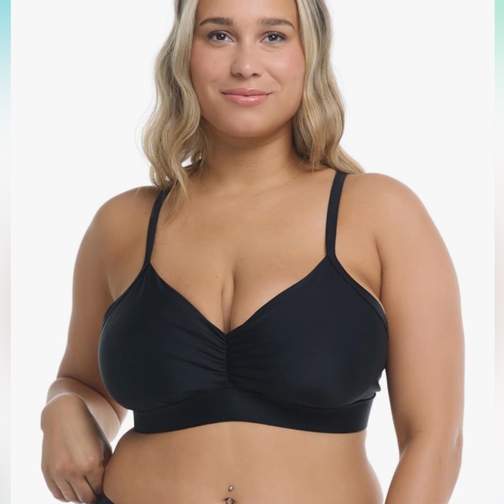 Body Glove Women's Smoothies DD Cup Bikini Top Swimsuit Black - Picture 6 of 6